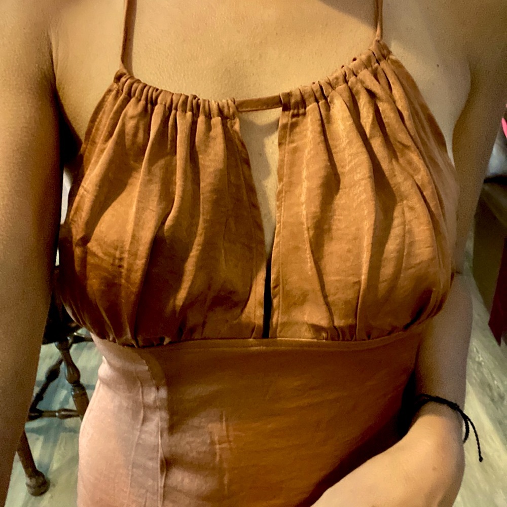 Caramel colored sundress